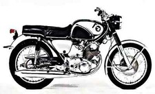 A4 Photo Motorbike honda cb77
