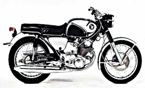 Photo motorbike honda cb77 - a4,