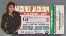 Michael Jackson Original Full Concert ticket 1988 Bad Tour! RARE!
