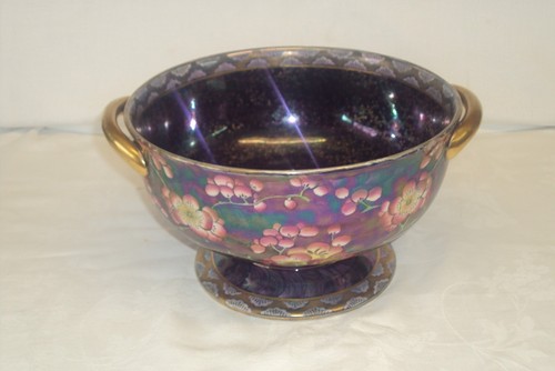 Vintage maling lustre fruit - vintage, 8"