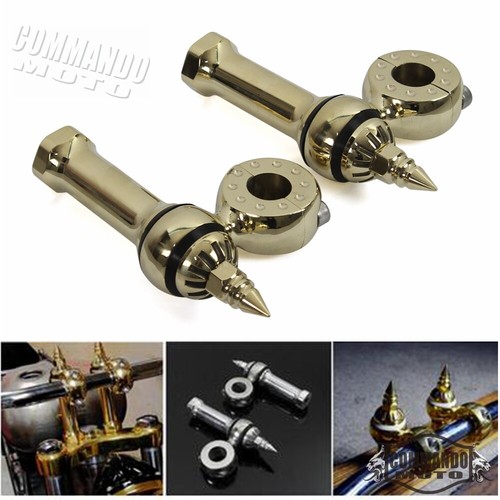 Brass offset motorcycle - 7/8",