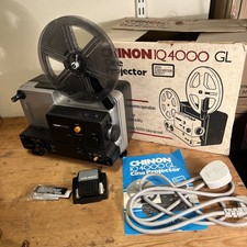 Chinon IQ 4000 GL Cine Projector Super 8 Film Projector Boxed - TURN ON
