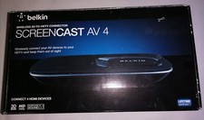 Belkin Screencast AV 4 Wireless AV-To-HDTV Adapter Connect 4 AV (New Opened) 