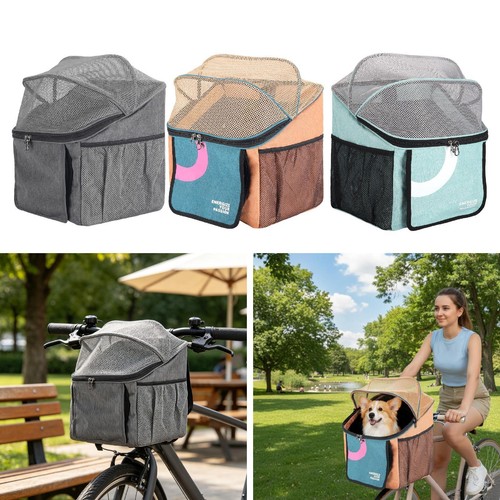Dog basket bicycle carrier - bicycle,