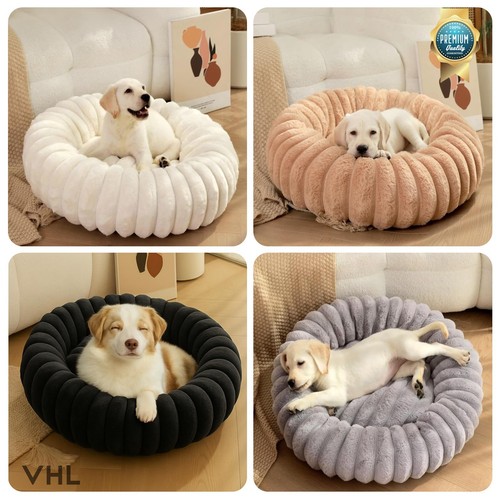 Fluffy donut dog bed - fluffy,