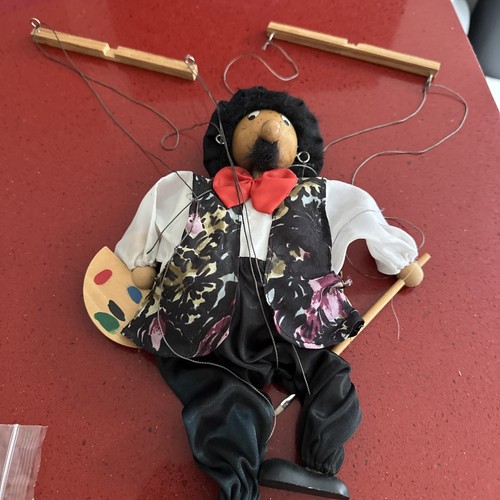 Vintage small string puppet - small,