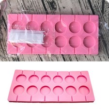  12 -Capacity Silicone Lollipop Mold Mould Sucker Molds and Sticks