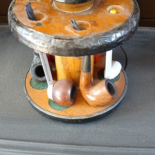 Wooden tobacco pipe rack stand - rack,