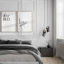 Bedroom Text Wall Art Picture