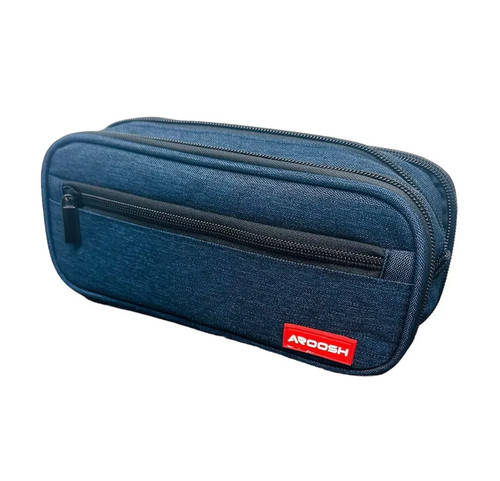 Dark blue pencil case - dark, large