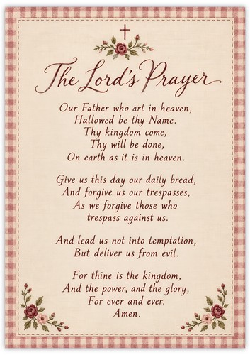 The lord prayer - lord’s, christian