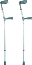 Helping Hand Company Adjustable Elbow Crutch with Soft PVC Handle Height Adjust