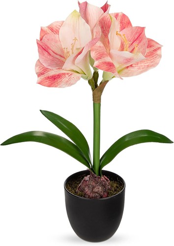 Pink amaryllis artificial - pink,