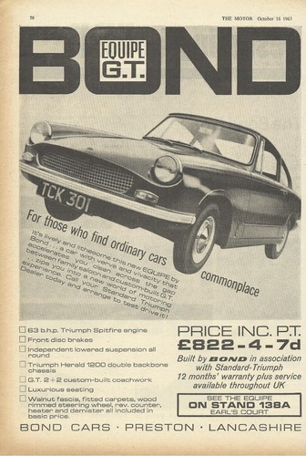 Bond equipe original 1963 - bond,