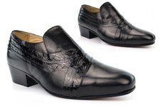 Mens Cuban Heels Leather Shoes