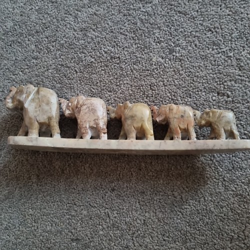 Hand carved soapstone - line, of
