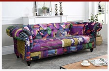 Multicoloured Fabric Patchwork