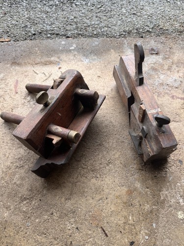 Vintage wooden moulding - wooden, planes
