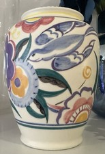 Poole Pottery Vase Blue Bird