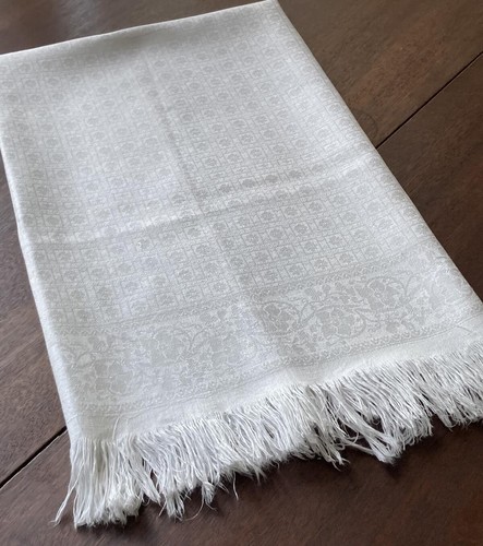 Pristine antique linen - linen, damask