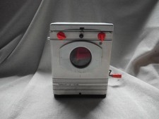 VINTAGE WEST GERMANY TINPLATE TOY WASH-O-MAT ~ SMALL CHILDS WASHING MACHINE