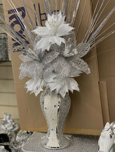 White vase with - with, flowers