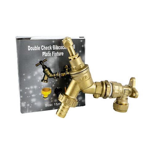 Double check brass bibcock tap - brass,