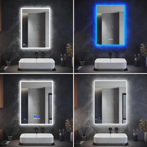 Illuminated bathroom mirror - illuminated,