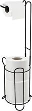 Toilet Roll Holder Free Standing Paper Loo Tissue Roll Stand Bathroom Accessory