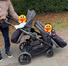 Icandy orange pushchair twin - icandy,