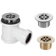 Oracstar Slimline Shower Trap in Gold or Chrome - 50mm Waste Hole - 40mm Outlet