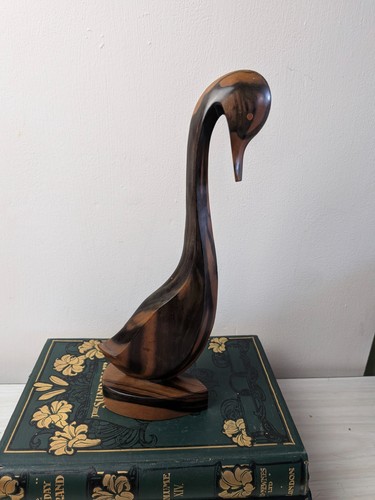 Vintage mcm swan - mcm, wood