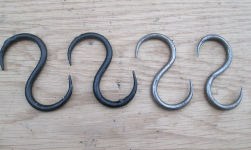 Pair hand forged blacksmith - of,