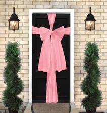 Pale Pink Door Bow Kit - Perfect Festive Christmas or Party Event Decoration