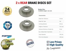 Rear Axle SOLID BRAKE DISCS