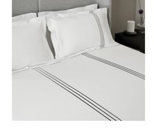 MARKS AND SPENCER X KELLY HOPPEN BERETTA STITCH 2 PILLOWCASES 500 THREAD COUNT