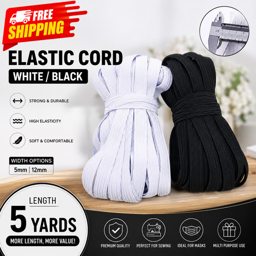 5yards flat elastic cord - elastic,
