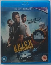 BRICK MANSIONS - PAUL WALKER - REG B BLU RAY - NO DIGITAL CODE