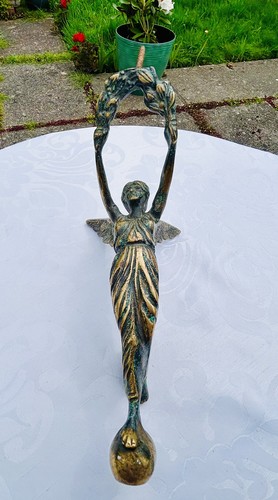 Vintage solid brass angel - solid,
