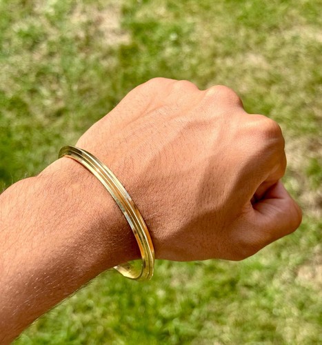 Brass kara gold look - kara, sikh