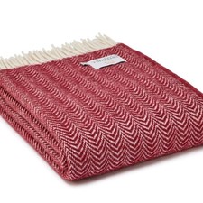 WELSH BLANKET  100% Wool Sofa  Throw Gift Blanket  Mulberry