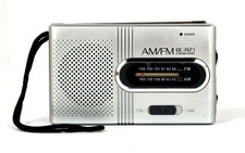 Portable Mini Pocket Travel AM FM Radio Battery Powered Built-in Speaker Stereo