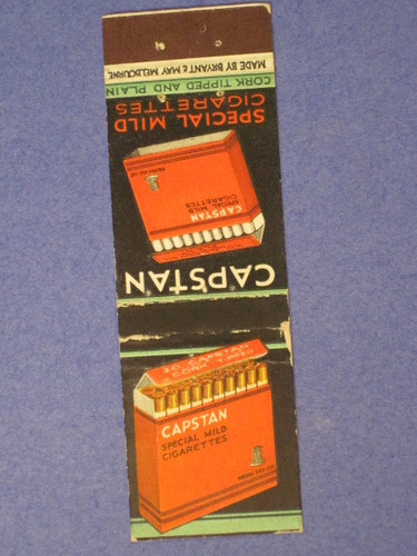 Capstan cigarettes matchbook - capstan,
