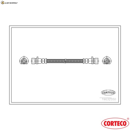 Brake hose 19032550 - hose, for