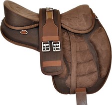 Comfortable Synthetic Freemax Treeless Brown Flexible Horse Saddle Size 16 Inch