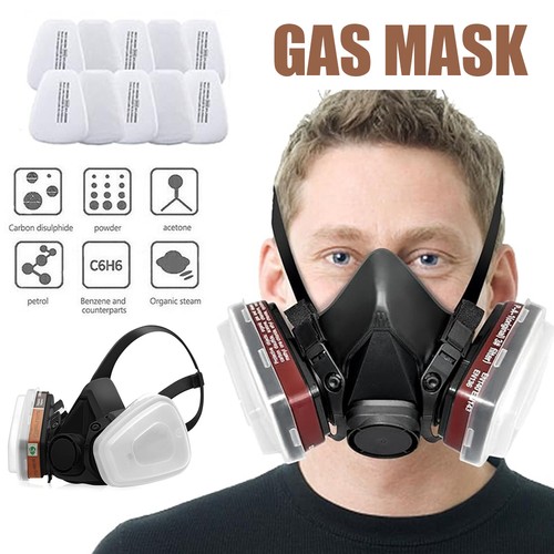 Half face mask with goggles - face,