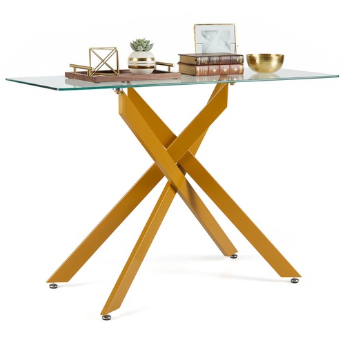 Glass console table - table, modern