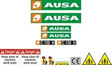 Ausa C150 H Fork Lift Decal Set.