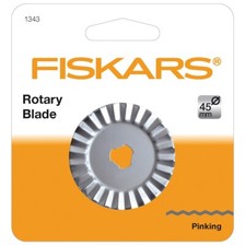Fiskars 45mm Rotary Cutter Pinking/Zig Zag Blade - Replacement - F1343