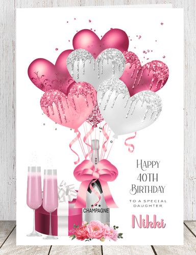Personalised birthday card - personalised,